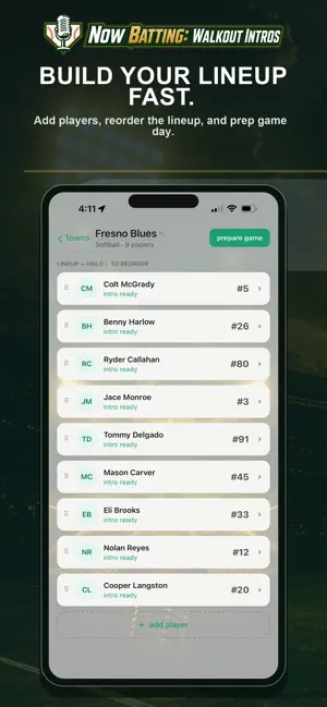 Now Batting: Walkout Intros screenshot 4