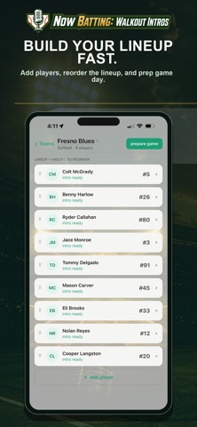 Now Batting: Walkout Intros iPhone screenshot