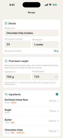 LabelForge: Nutrition Facts Screenshot 4 of 7