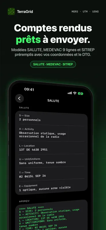 TerraGrid: GPS militaire MGRS screenshot 7 of 10
