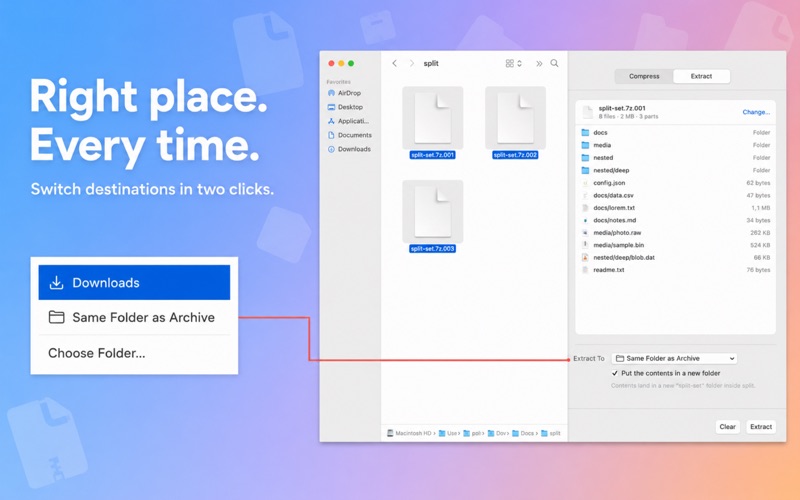 Archiver: Zip, RAR & 7z Opener iPhone screenshot