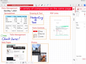 GEMBA Note for Business 7 iPad screenshot