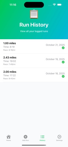 1 Mile Run Streak screenshot