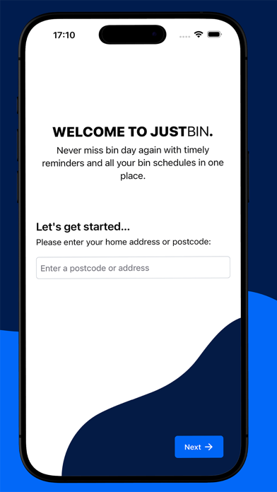 Screenshot #1 pour JustBin: Never Miss Bin Day