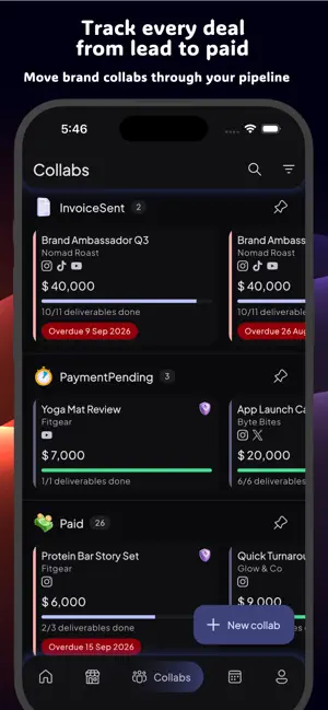 KampZ - Track Collab Payments screenshot 2