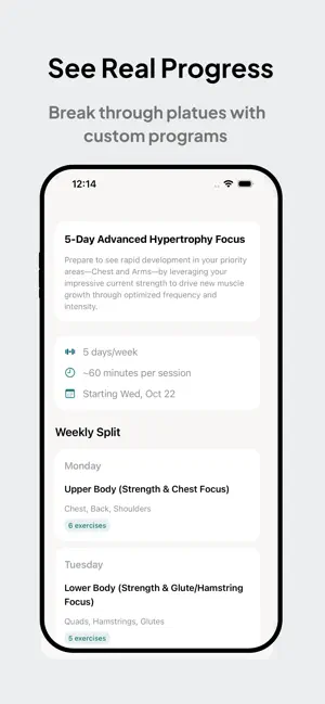 Repped: Lifting Coach screenshot 2