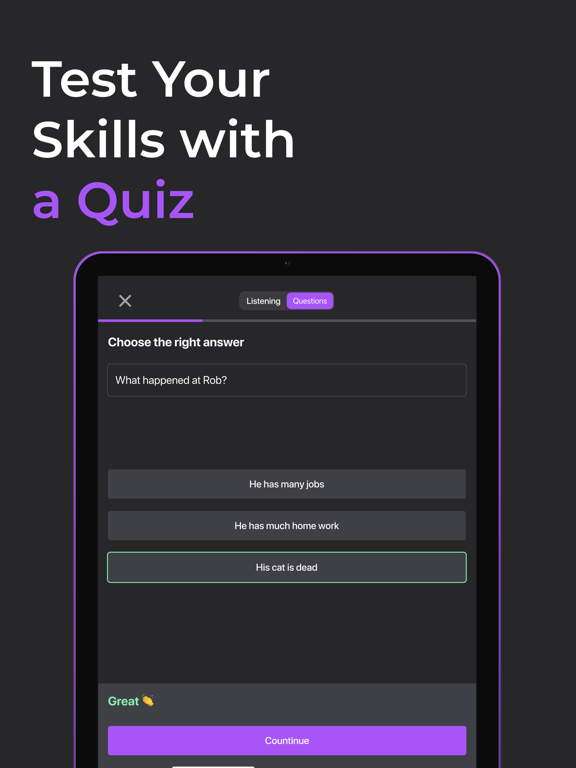 Fluent by Audio & Podcast iPad screenshot 6 - Education app