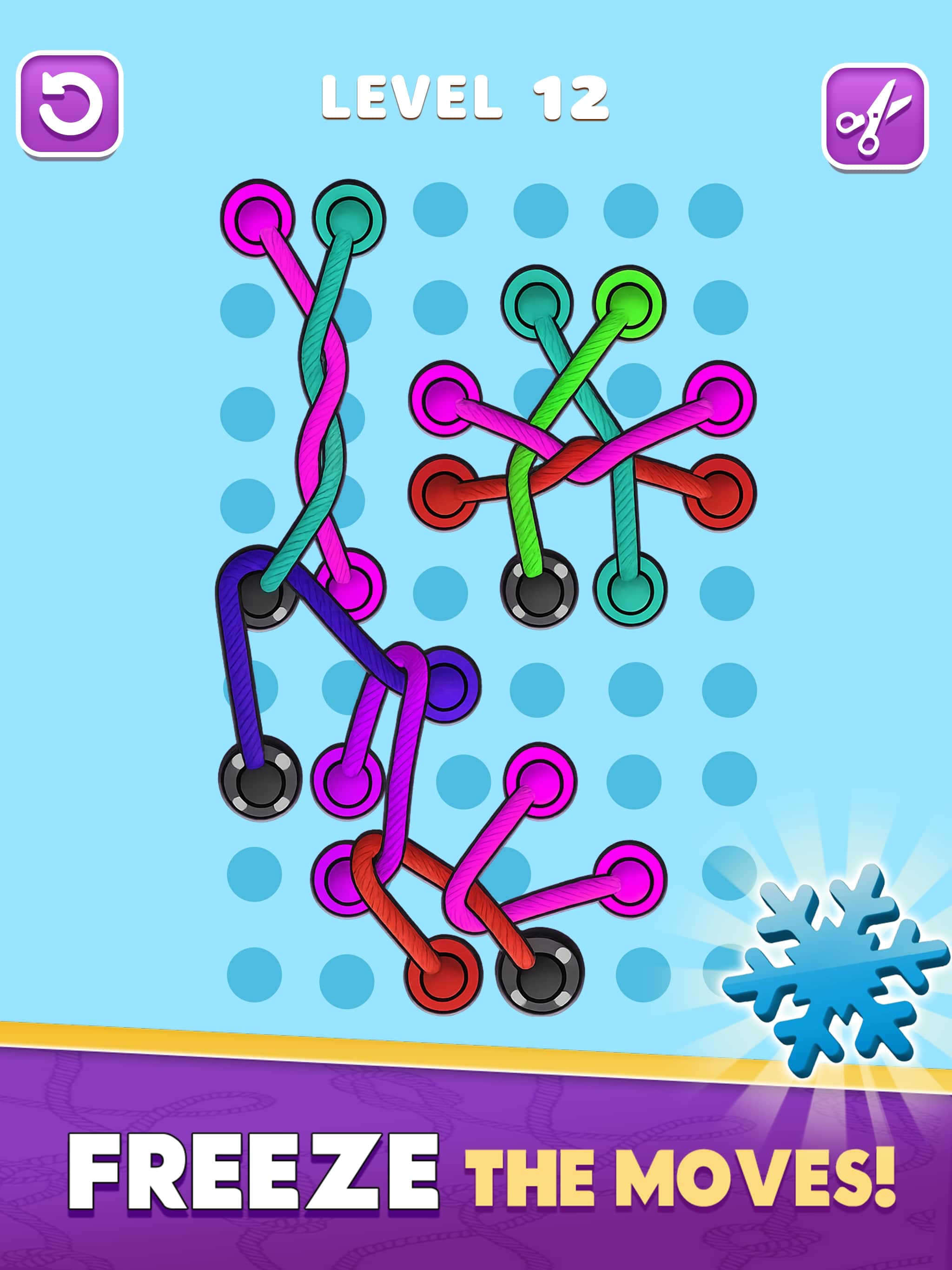 Untangle Twisted Rope Game