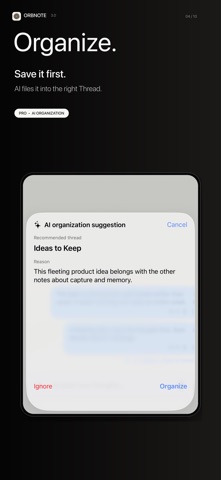 OrbNote: Chat-Style Notes Screenshot 4 of 10