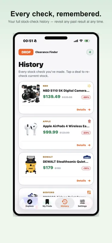 Drop: Clearance Finder screenshot 1 of 4
