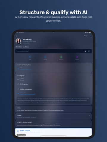 Conexa: Event Lead Capture iPad screenshot
