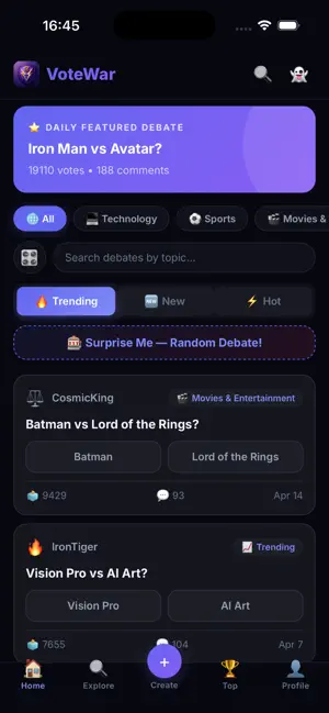 VoteWar - Decide the Winner screenshot 2