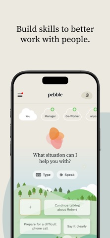 Pebble AI iPhone screenshot