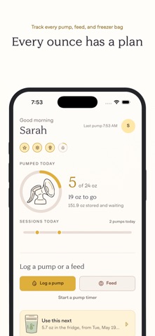 PumpKin: Breast Milk Tracker Screenshot 1 of 10