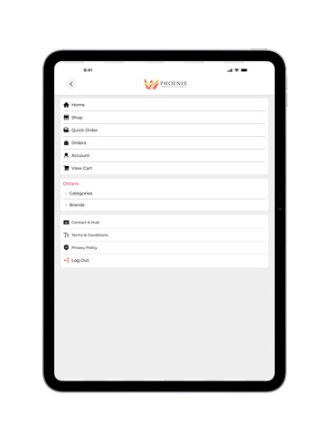 PHOENIX WHOLESALERS iPad screenshot