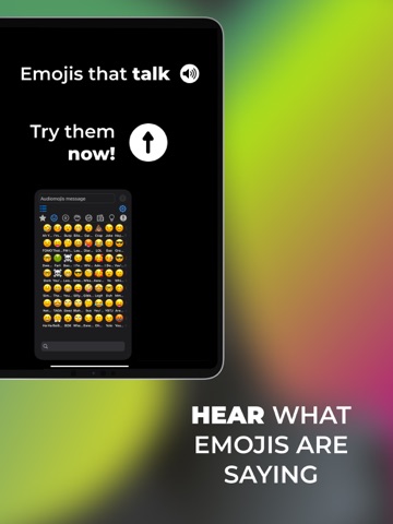 Audiomojis iPad screenshot