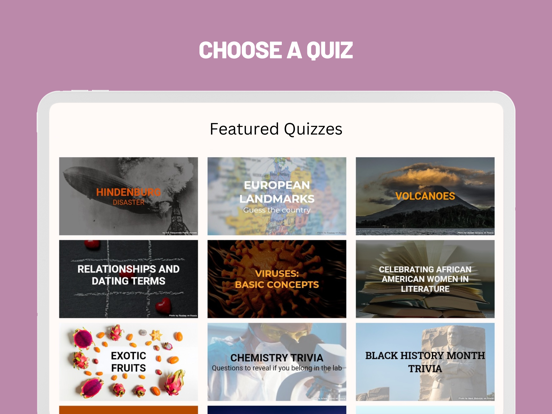 Faabul Live Quizzes iPad screenshot 1 - Education app