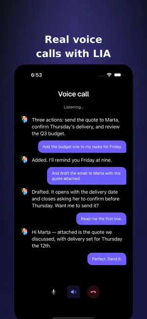 LIA: AI Assistant & Chat screenshot 2