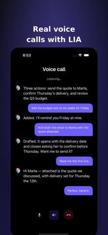LIA: AI Assistant & Chat Screenshot 2 of 6