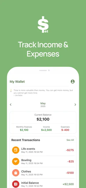 SetMoney: Budget App screenshot 1