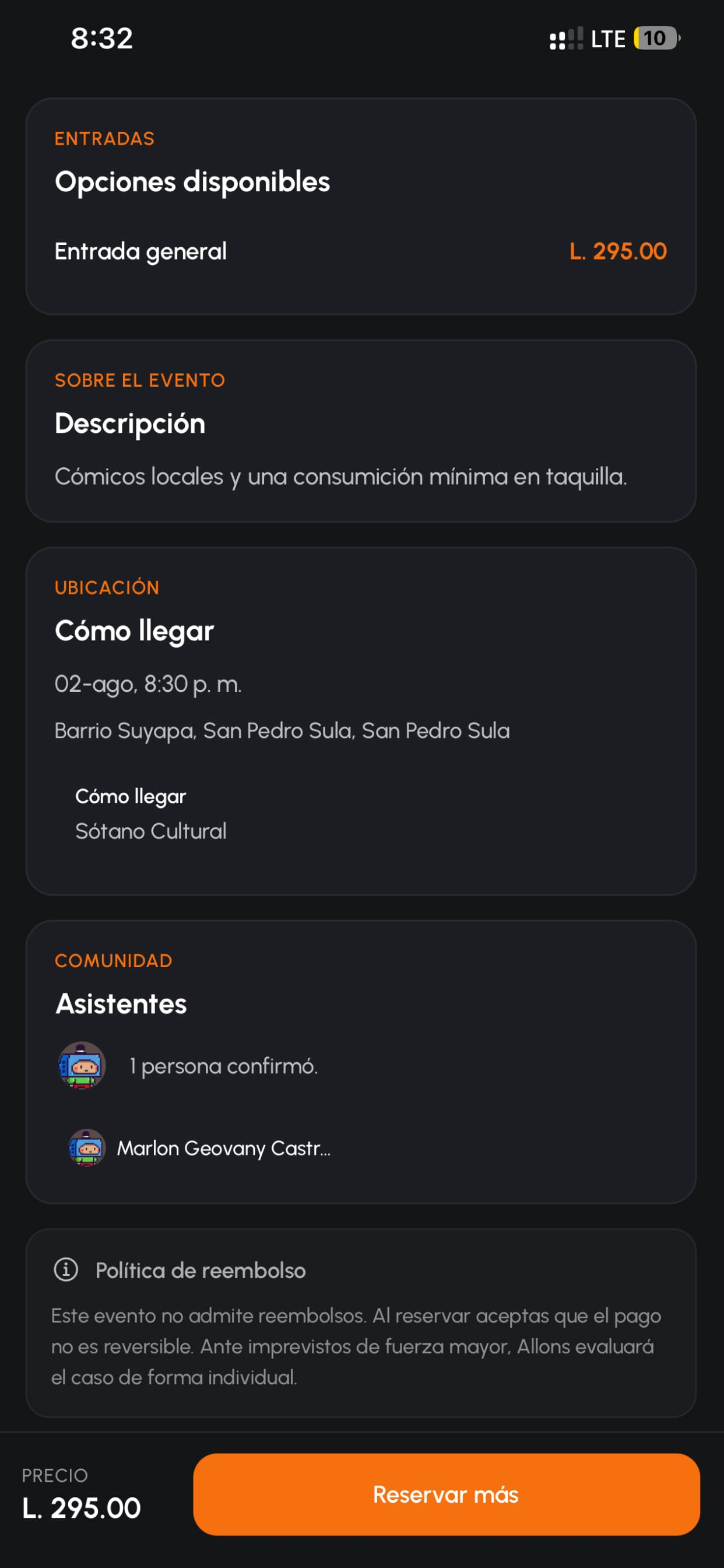 Allons: Eventos Honduras screenshot 7