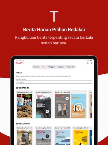 TEMPO iPad screenshot 3