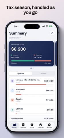 Rental Expenses: Schedule E Screenshot 1 of 6