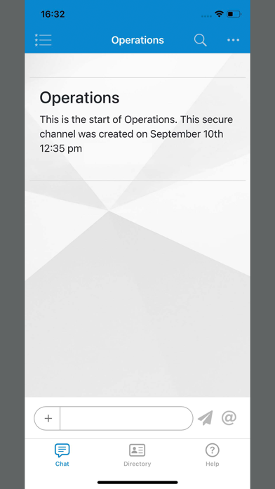 CDA Secure Comms Screenshot