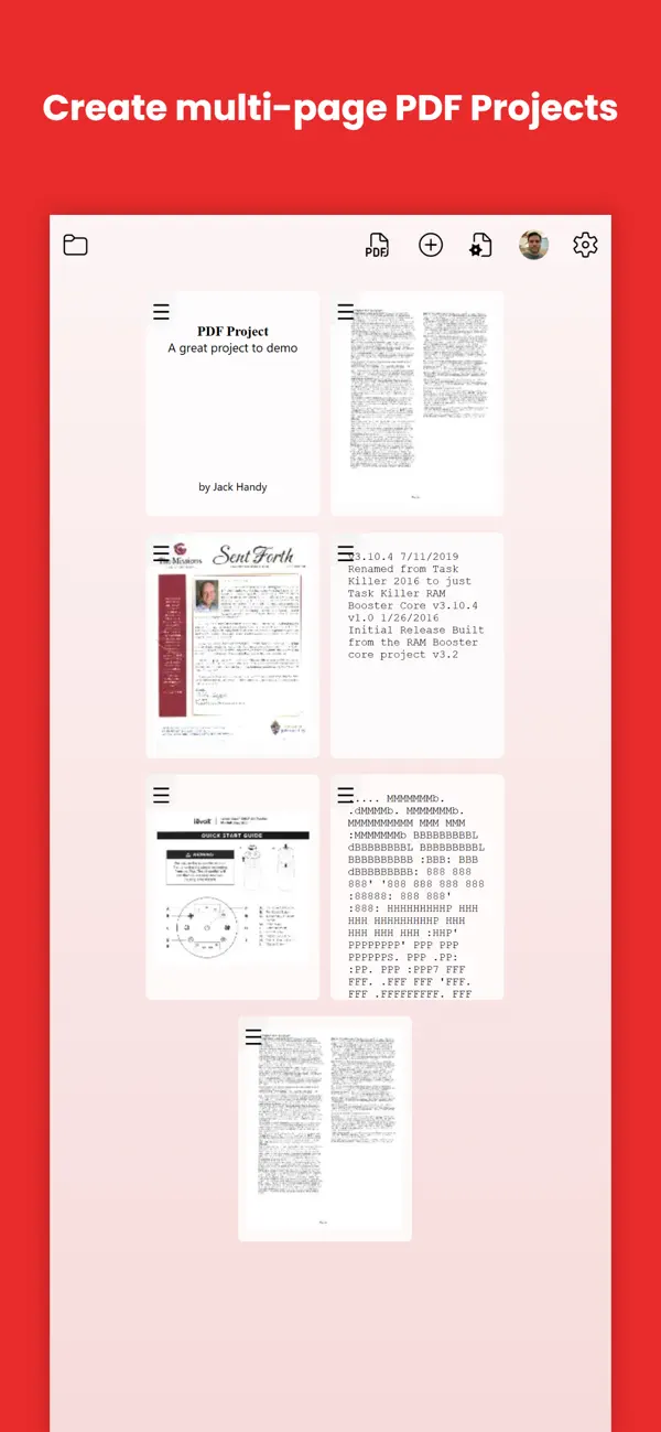 Screenshot #1 pour PDF Document Scanner
