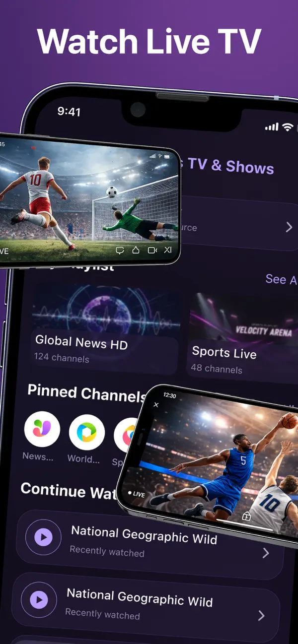 Screenshot #2 pour PlayTV: Sports TV & Shows