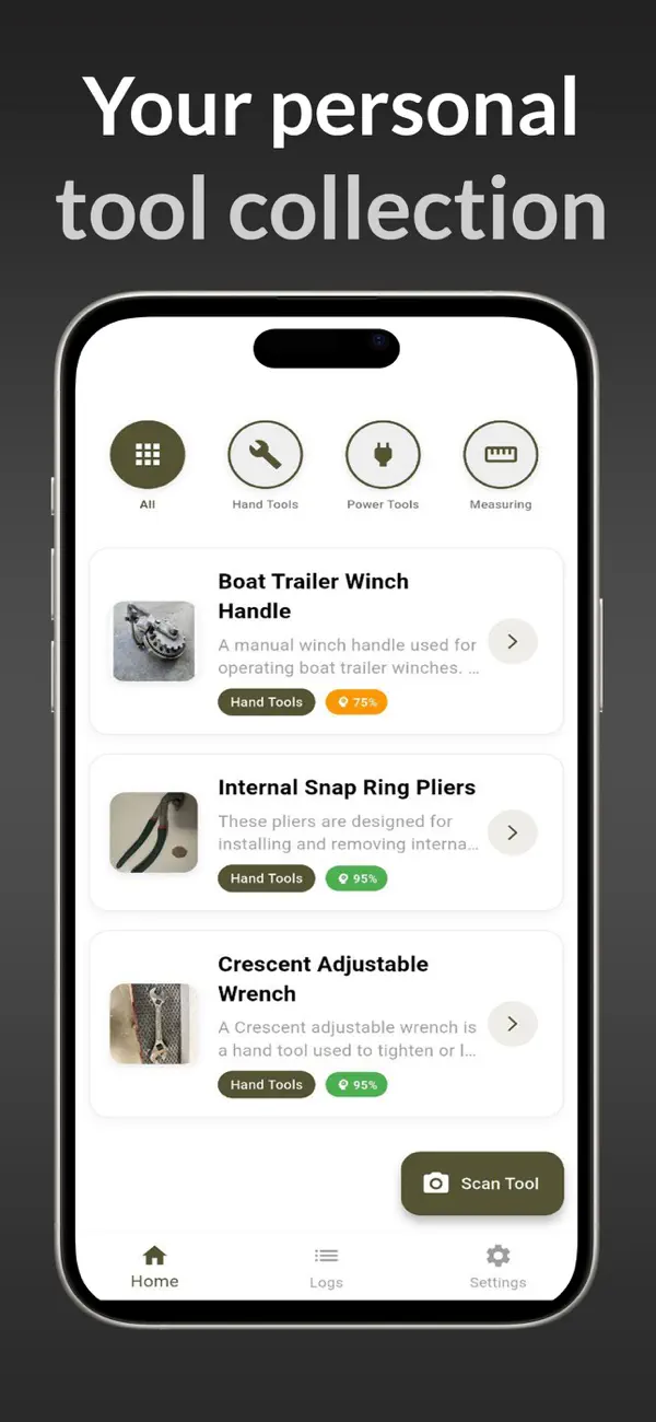 #3. ToolScan: Tool identifier (iOS) Göre: Isuru Lakmal