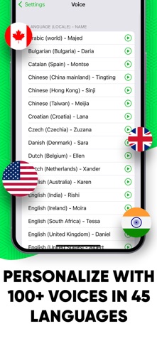 Text to Speech • screenshot