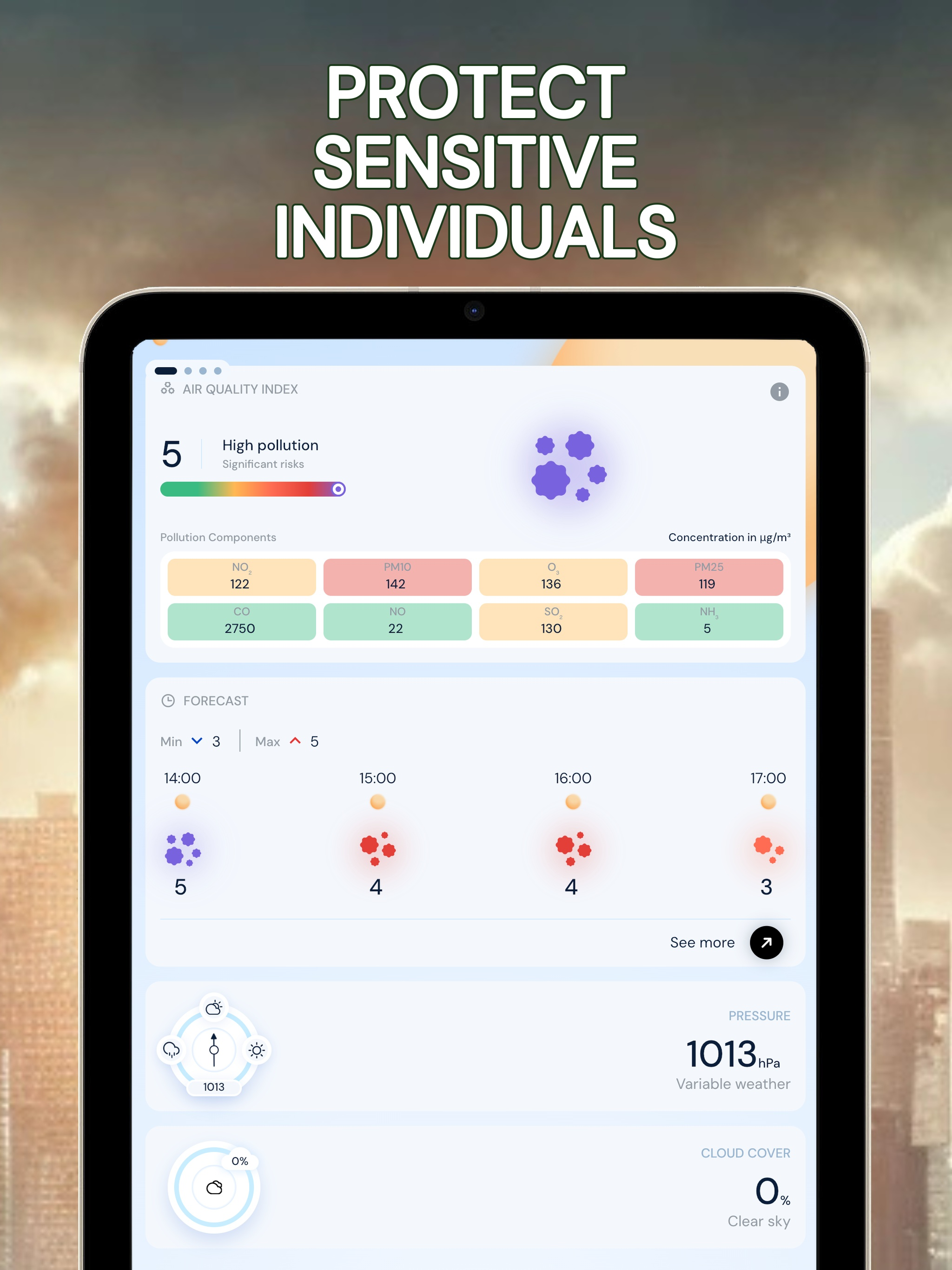 Pollution • Pollen • Widget screenshot 14