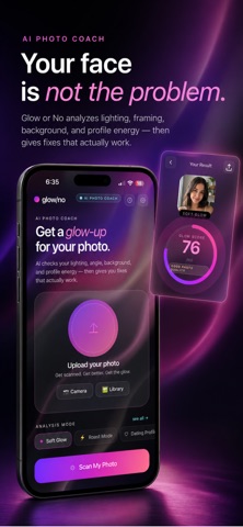 Glow or No: AI Photo Coach screenshot