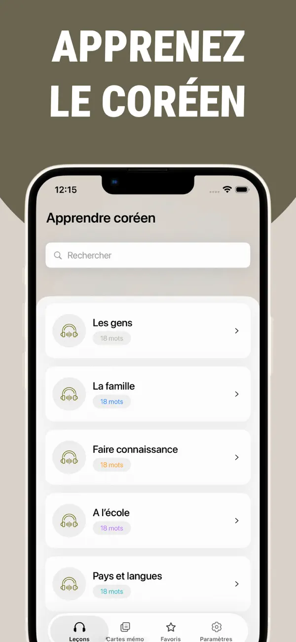 Screenshot #1 pour Apprenez le coréen facile