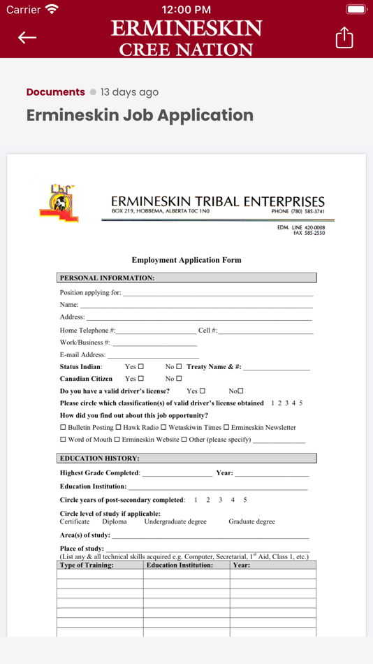 #6. Ermineskin Cree Nation (iOS) 由: Ermineskin Cree Nation