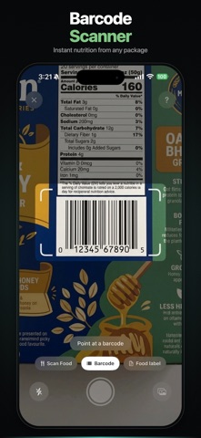 SnapNutrition: AI Food Tracker iPhone screenshot