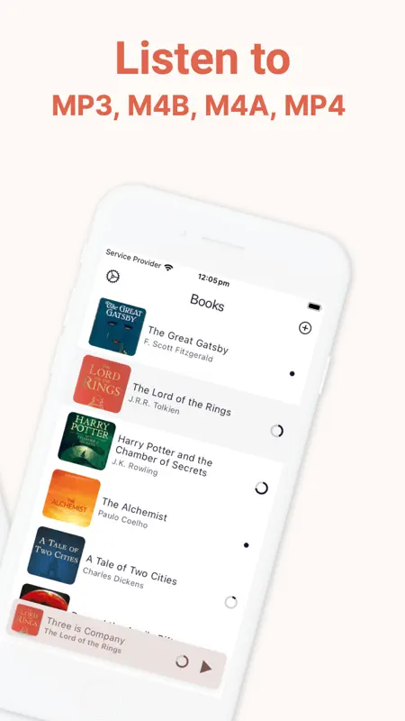 BookPlayer: MP3/M4B/M4A/MP4 screenshot 3 of 7