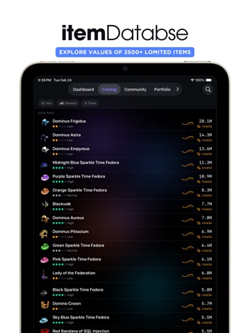 Tradex - Limited Tracker iPad screenshot