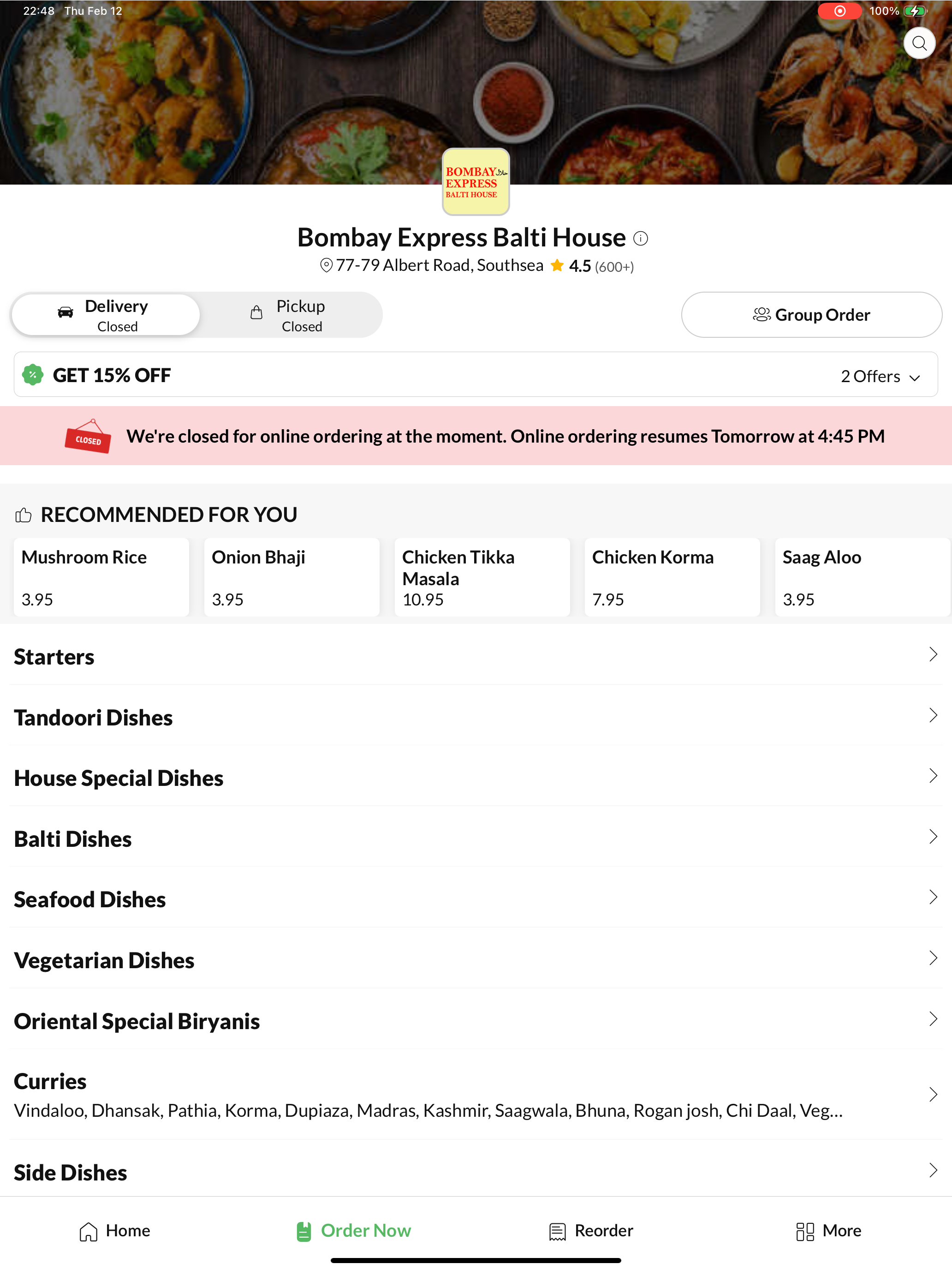 Bombay Express Balti House screenshot 6