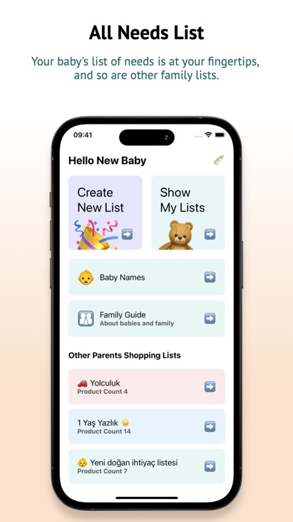 Shopping List - For Babies