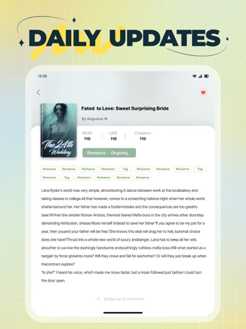 HelloNovel iPad screenshot