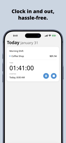 Clock In: Work Hours Tracker Screenshot 2 of 8