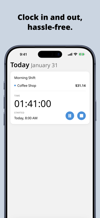 Clock In: Work Hours Tracker Screenshot 2 of 8