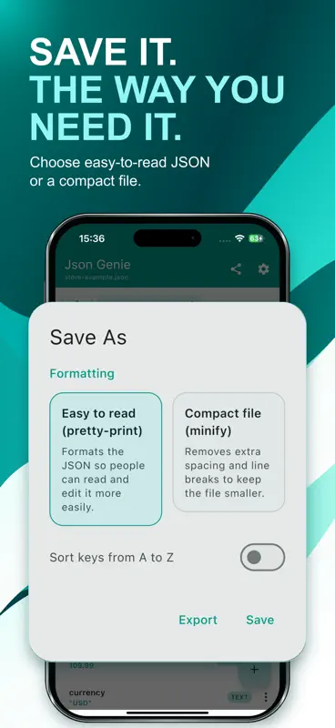 Json Genie: JSON Editor/Viewer screenshot 8 of 8