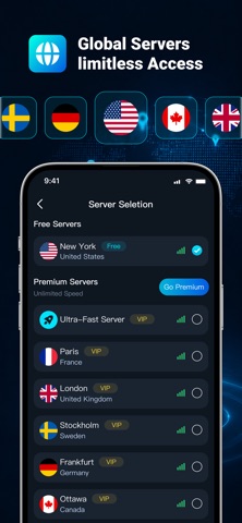 BLUE VPN - Master & Safe Screenshot 2 of 4