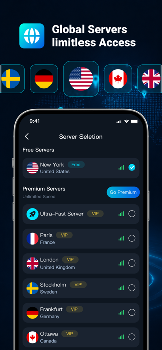 BLUE VPN - Master & Safe Screenshot 2 of 4