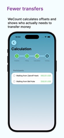WeCount: Shared Expenses screenshot