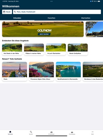 GolfNow iPad screenshot 1
