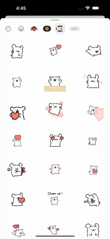 Cute Maltese Puppy Stickers iPhone screenshot